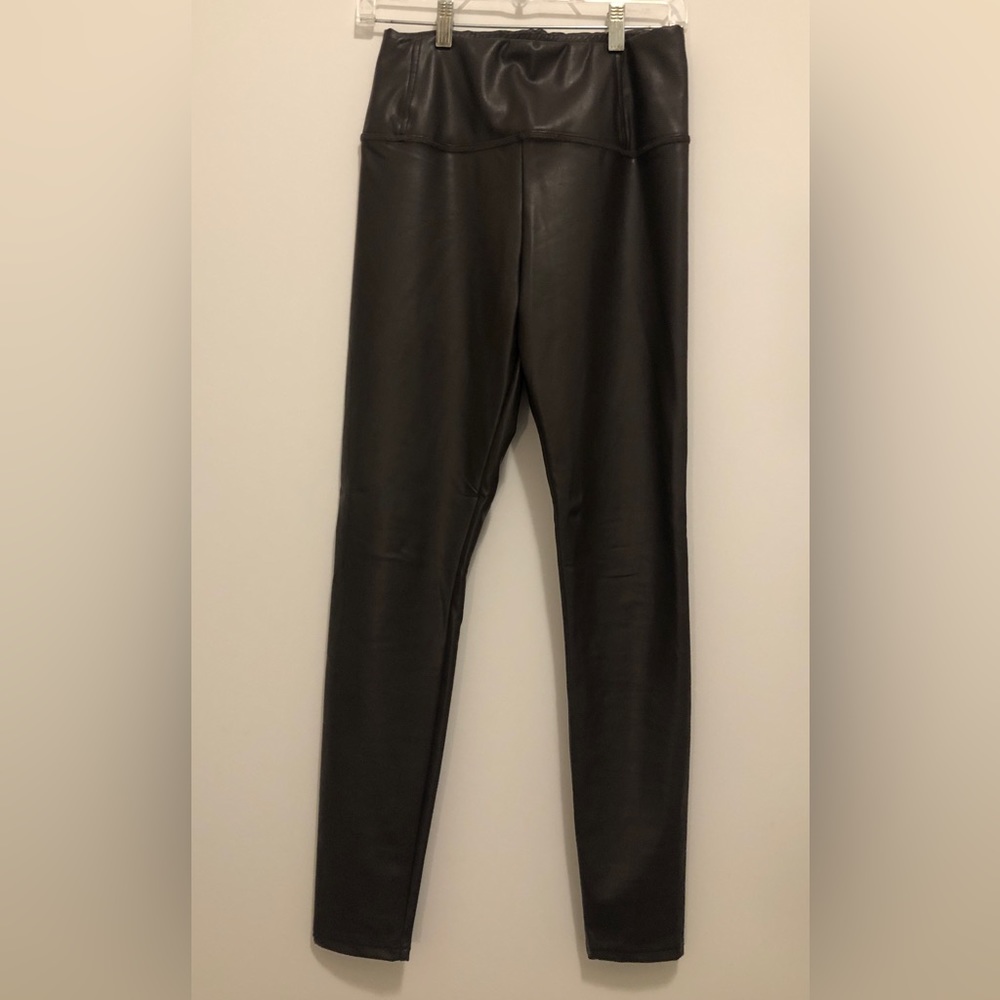 Chocolate Brown Vegan Leather Leggings